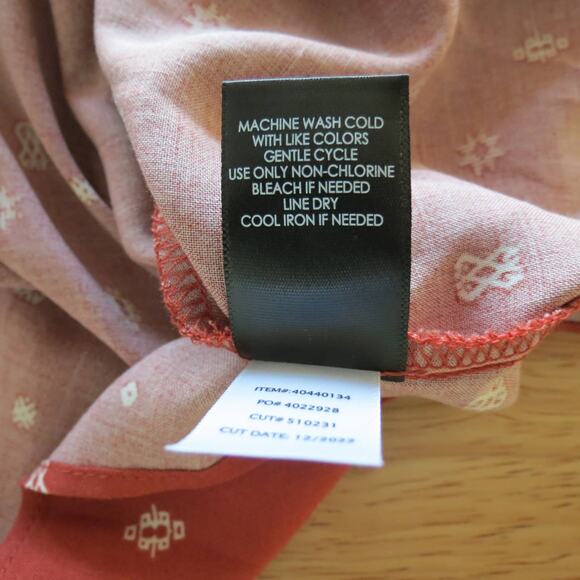 Torrid Women's Plus Size Geo Print Red Challis Braided Tank - Size 5 - NWT - Picture 10 of 10